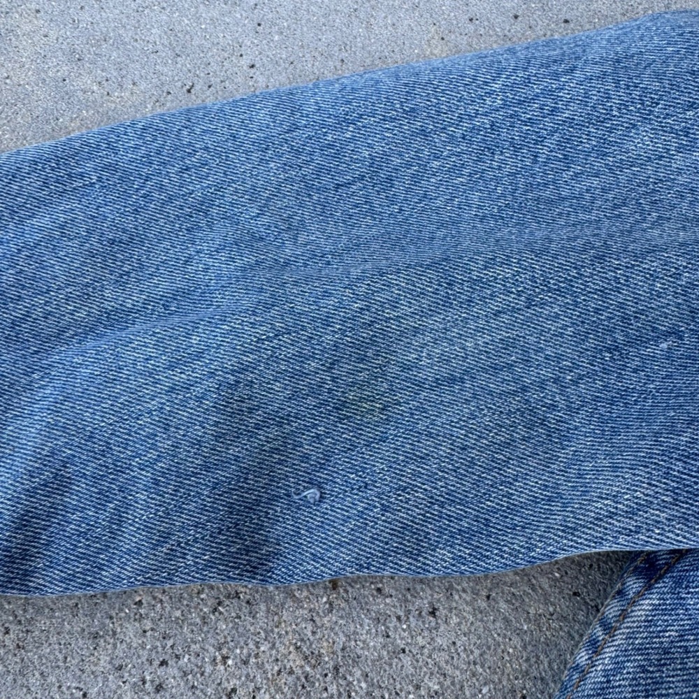 Levi's Kids Denim Sherpa Lined Trucker Jacket Medium Wash‎ Blue Junior Small - Picture 5 of 10